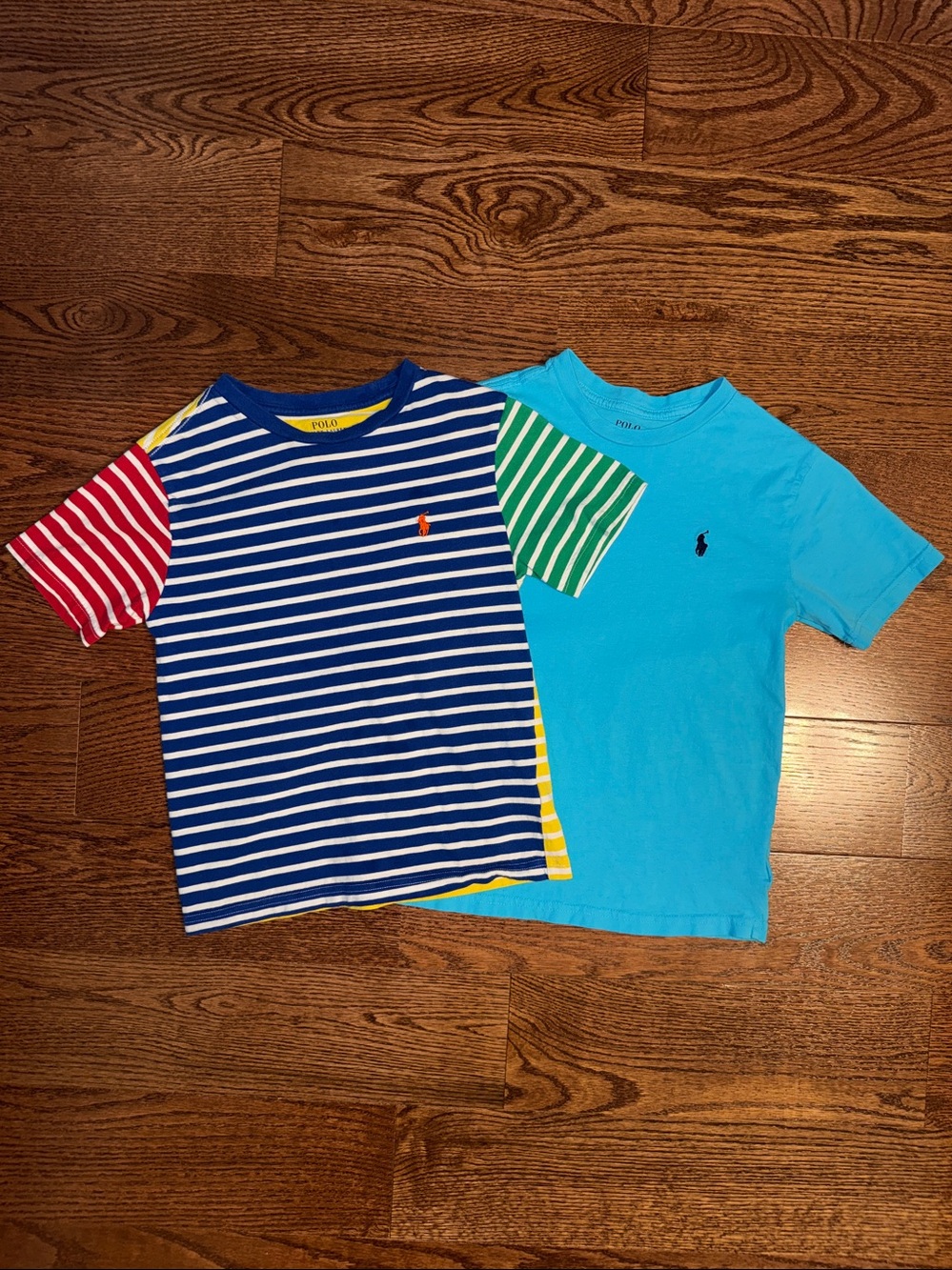 Size 8/small boys bundle of 2 Polo Ralph Lauren short sleeve t-shirts.